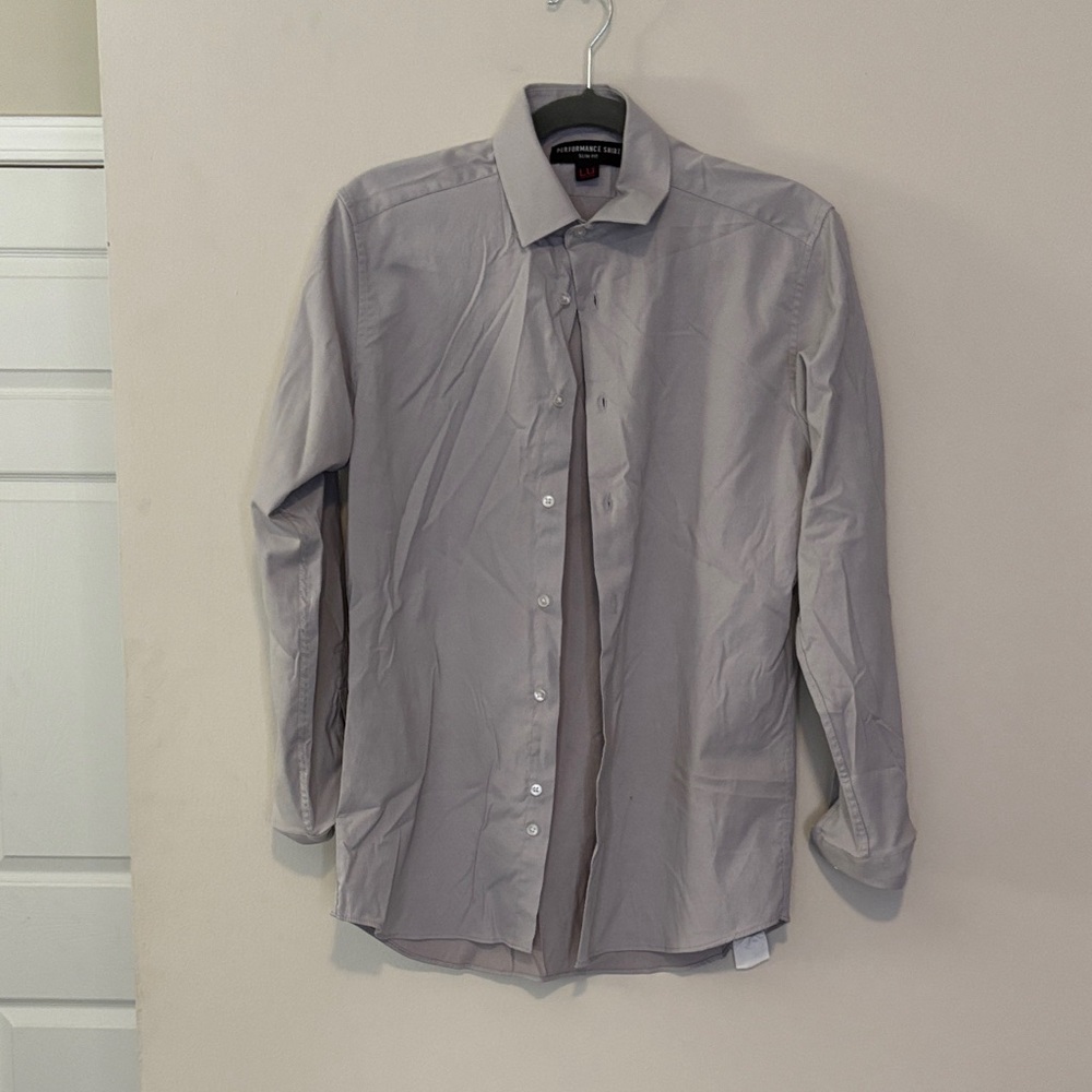 Men's Classic Gray Dress Shirt